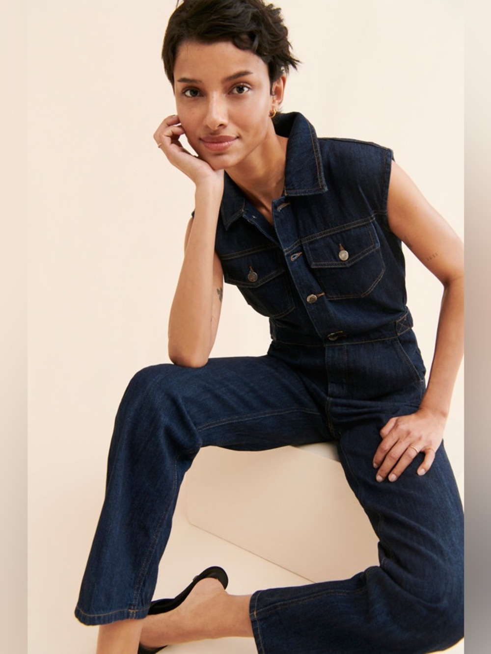Pistola Brooks Denim Jumpsuit